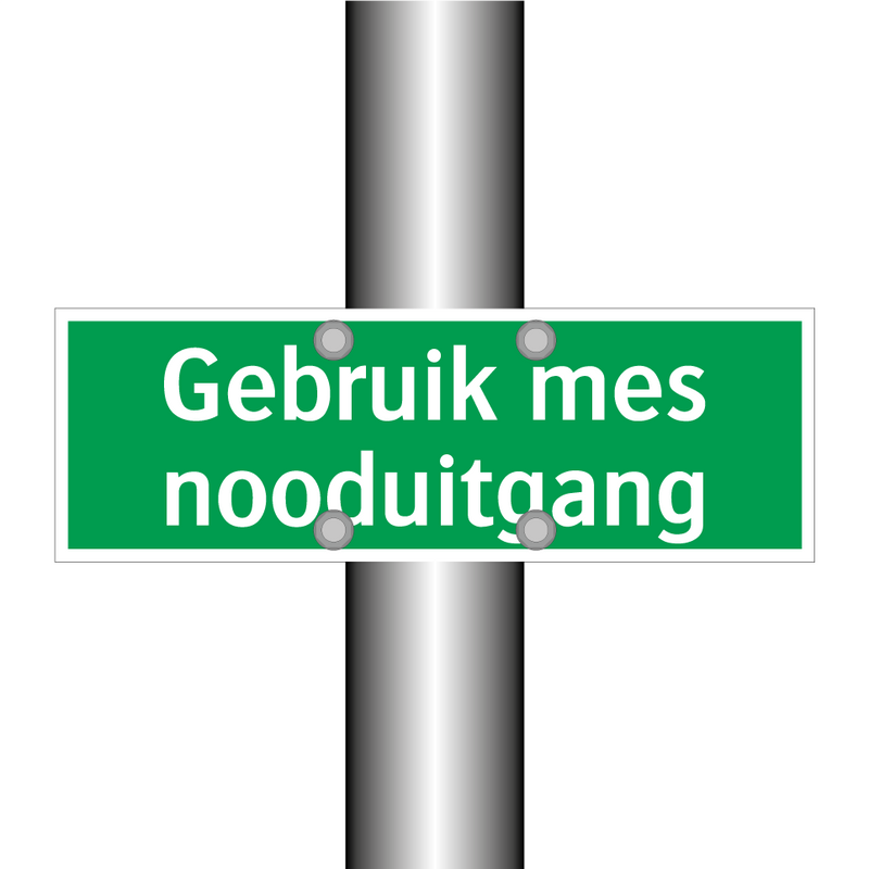 Gebruik mes nooduitgang