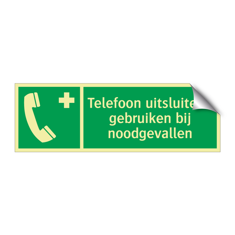 Telefoon uitsluitend gebruiken bij noodgevallen