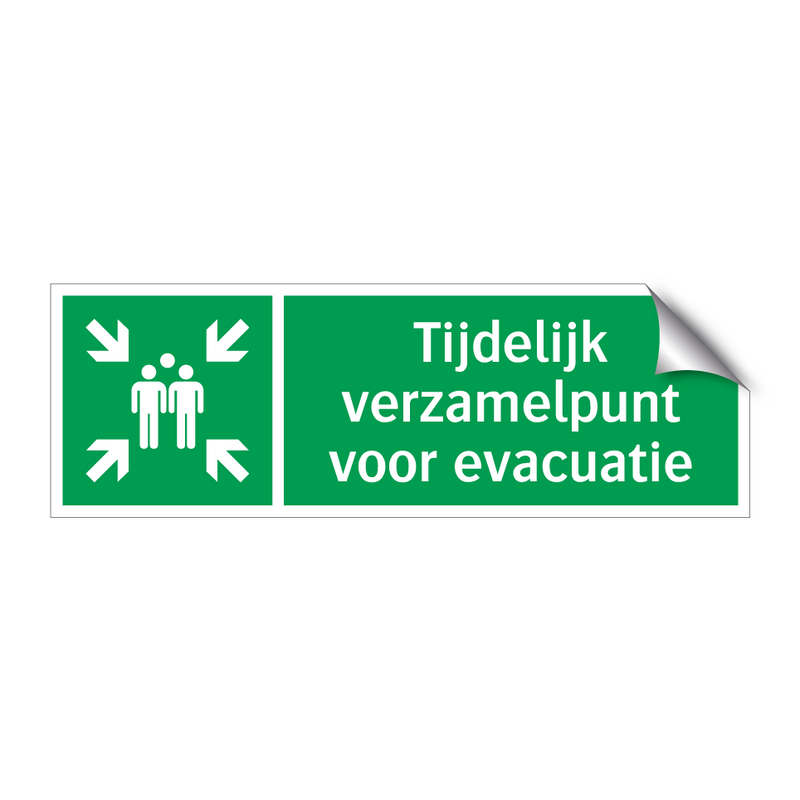 Tijdelijk verzamelpunt voor evacuatie