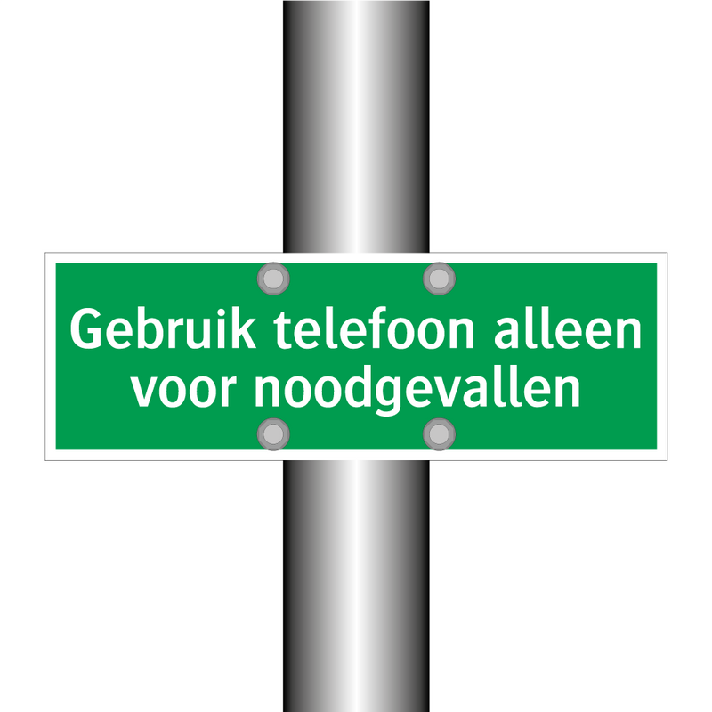 Gebruik telefoon alleen voor noodgevallen & Gebruik telefoon alleen voor noodgevallen