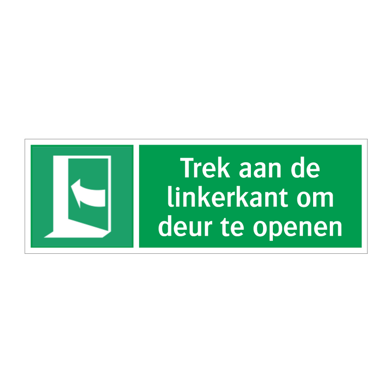 Trek aan de linkerkant om deur te openen