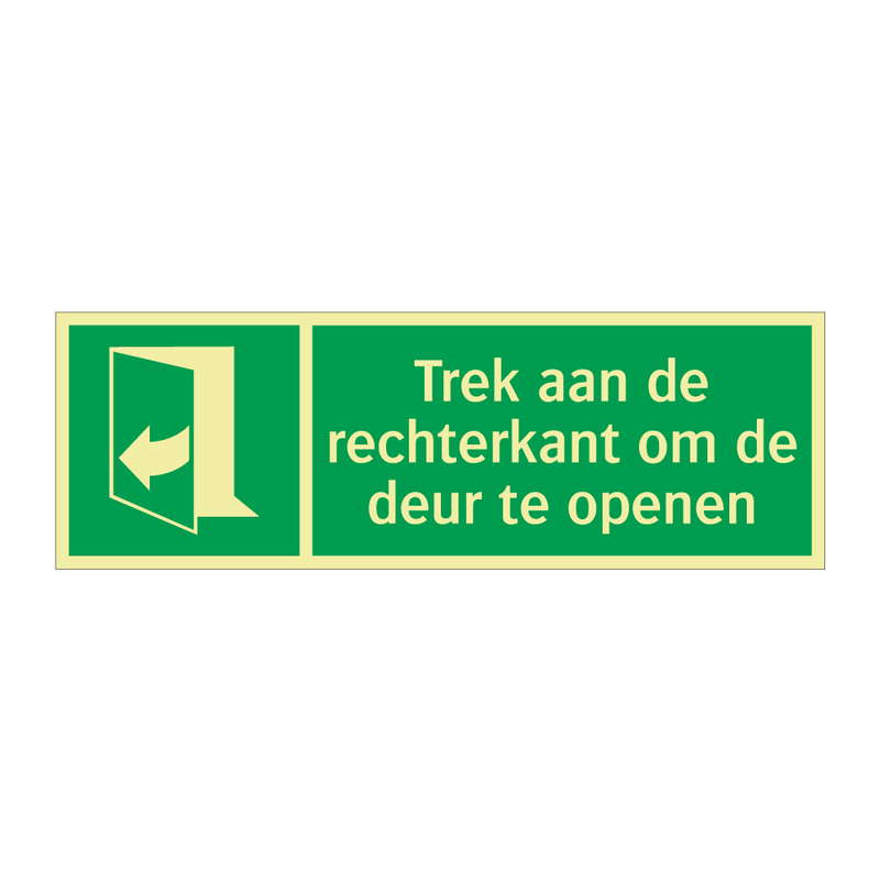 Trek aan de rechterkant om de deur te openen