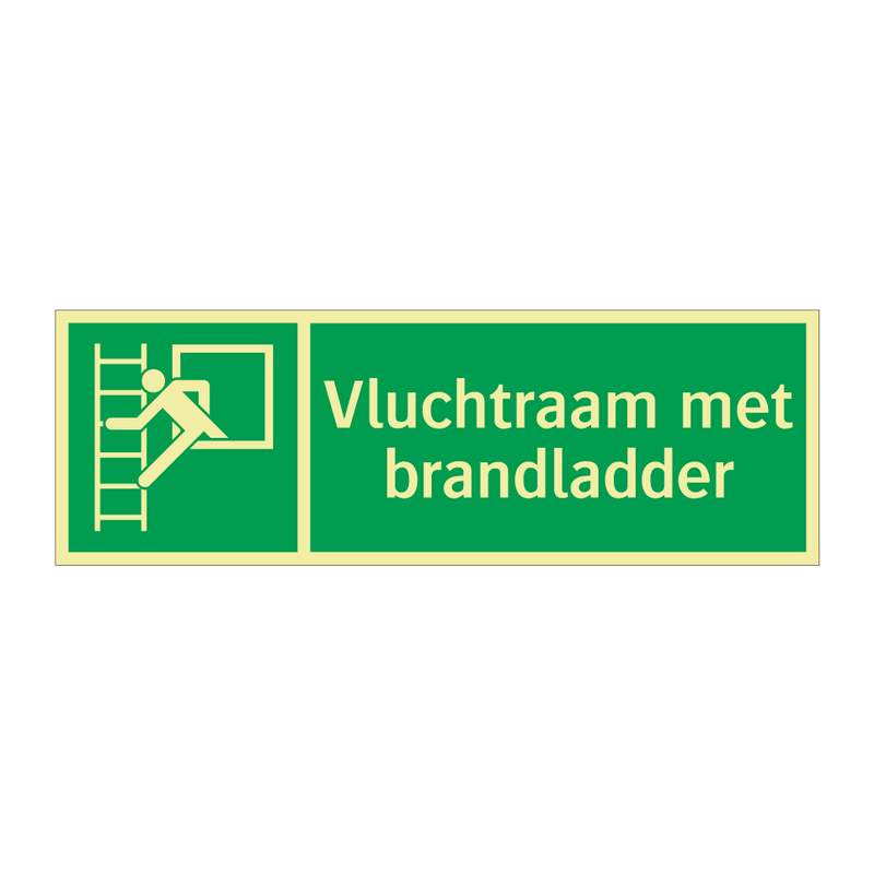 Vluchtraam met brandladder