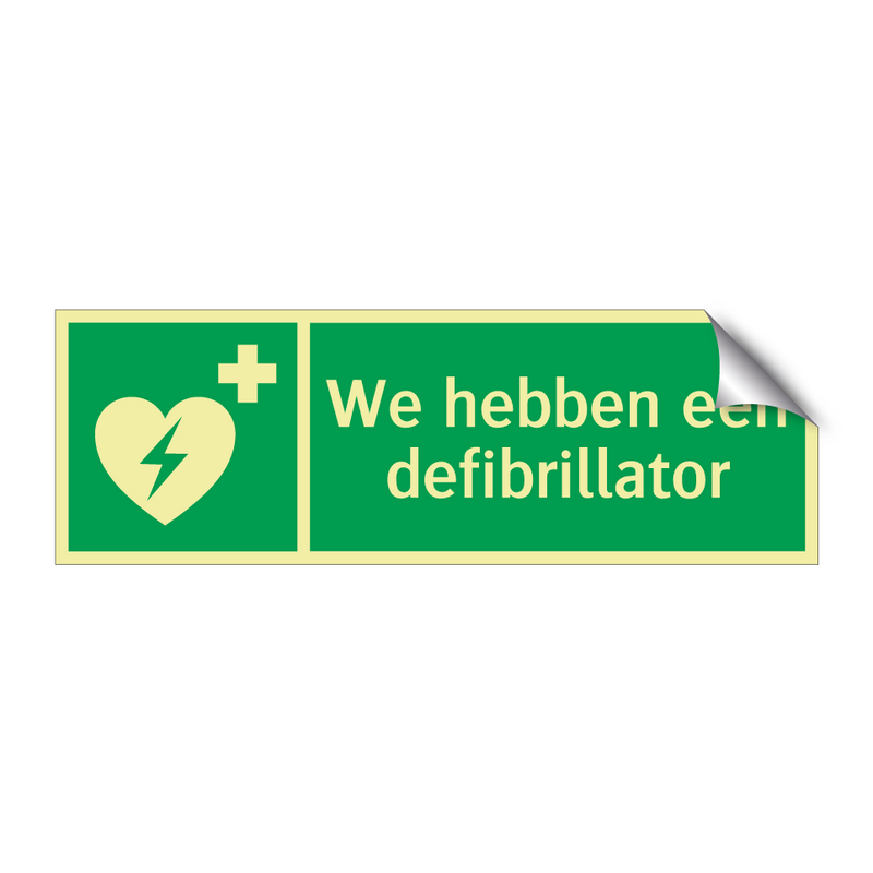 We hebben een defibrillator