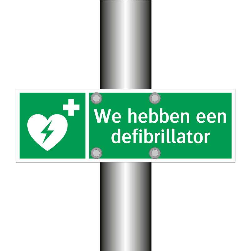 We hebben een defibrillator