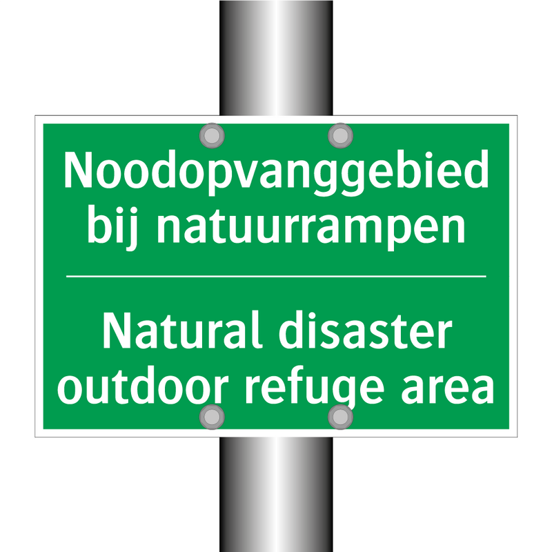 Noodopvanggebied bij natuurrampen /.../ - Natural disaster outdoor /.../