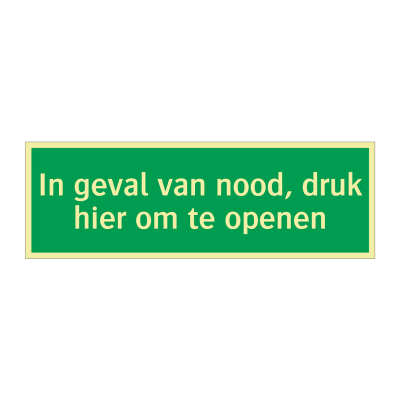 In geval van nood, druk hier om te openen