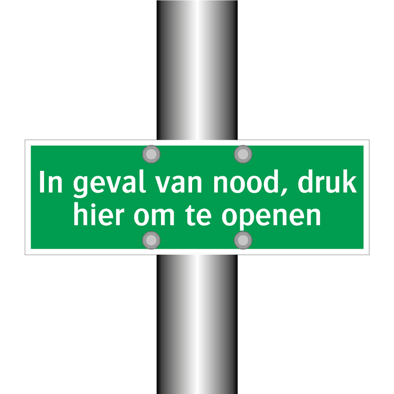 In geval van nood, druk hier om te openen