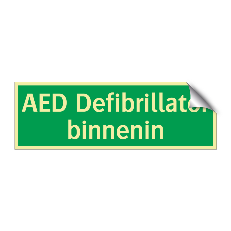 AED Defibrillator binnenin