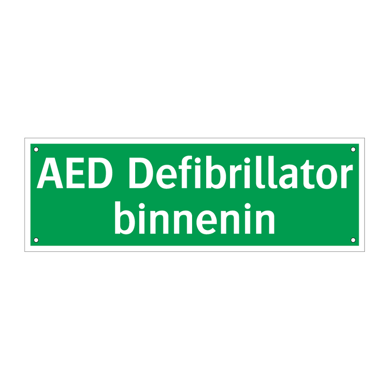 AED Defibrillator binnenin