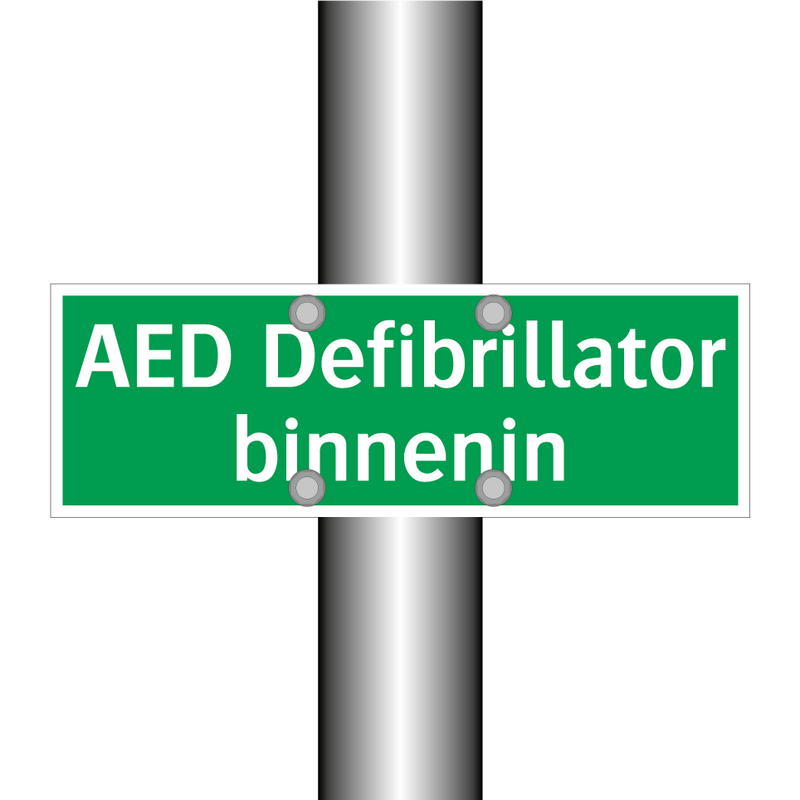 AED Defibrillator binnenin