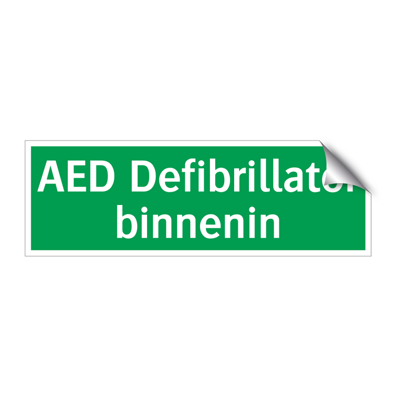 AED Defibrillator binnenin