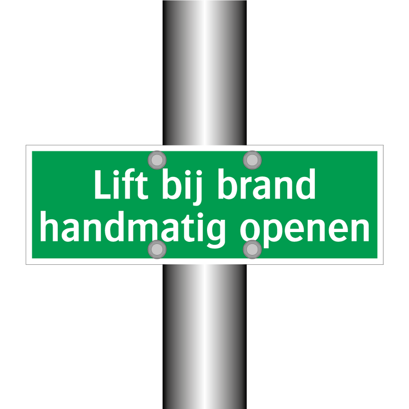 Lift bij brand handmatig openen & Lift bij brand handmatig openen & Lift bij brand handmatig openen