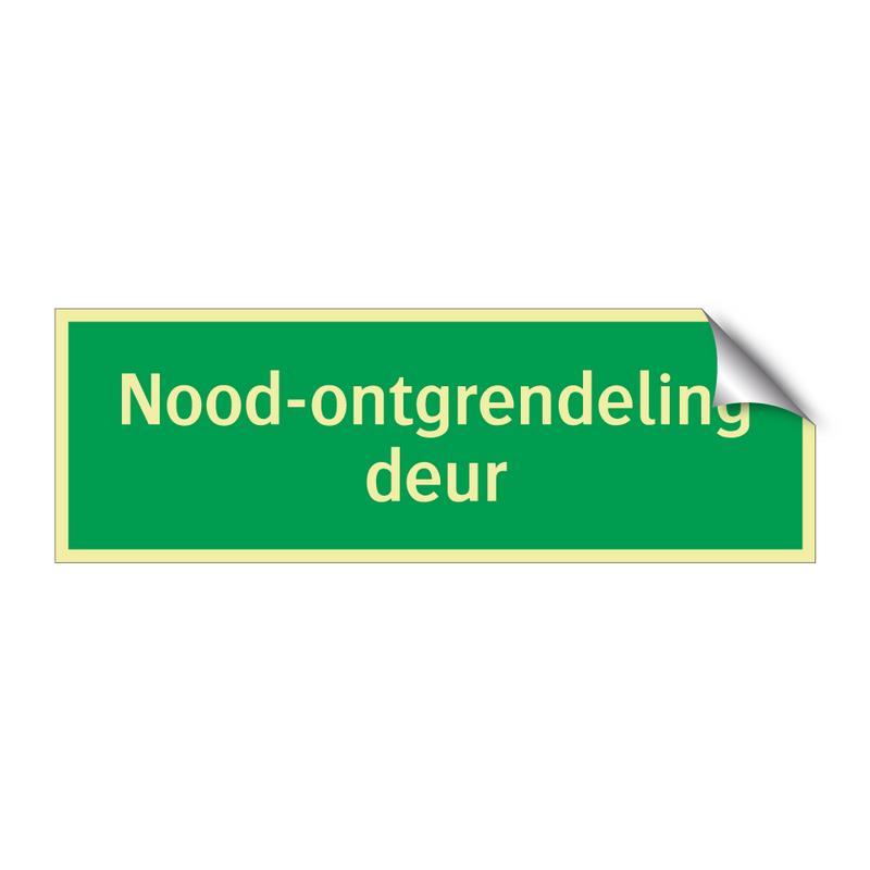 Nood-ontgrendeling deur