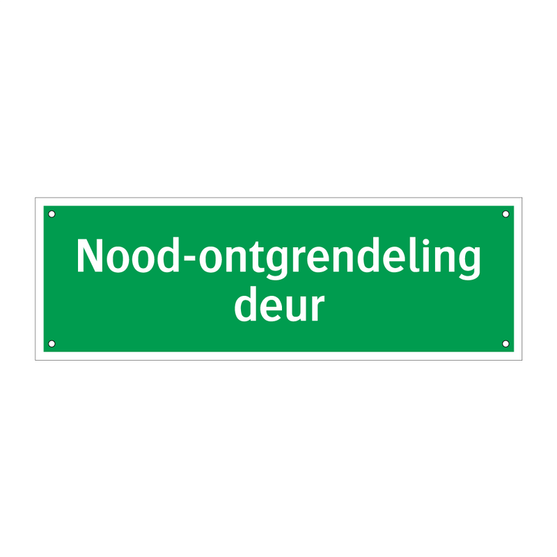 Nood-ontgrendeling deur