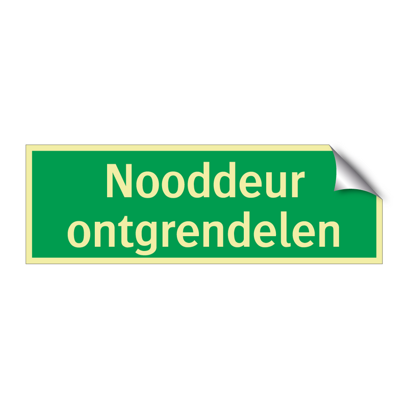 Nooddeur ontgrendelen