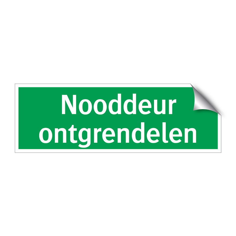 Nooddeur ontgrendelen