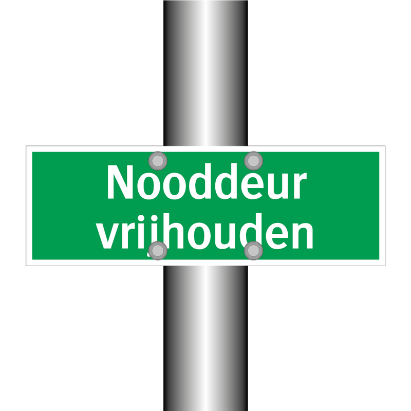 Nooddeur vrijhouden