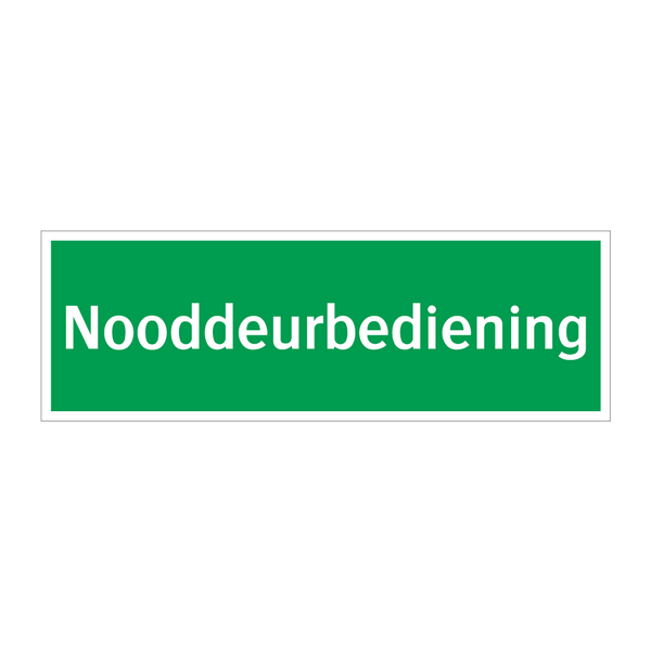 Nooddeurbediening & Nooddeurbediening & Nooddeurbediening & Nooddeurbediening & Nooddeurbediening