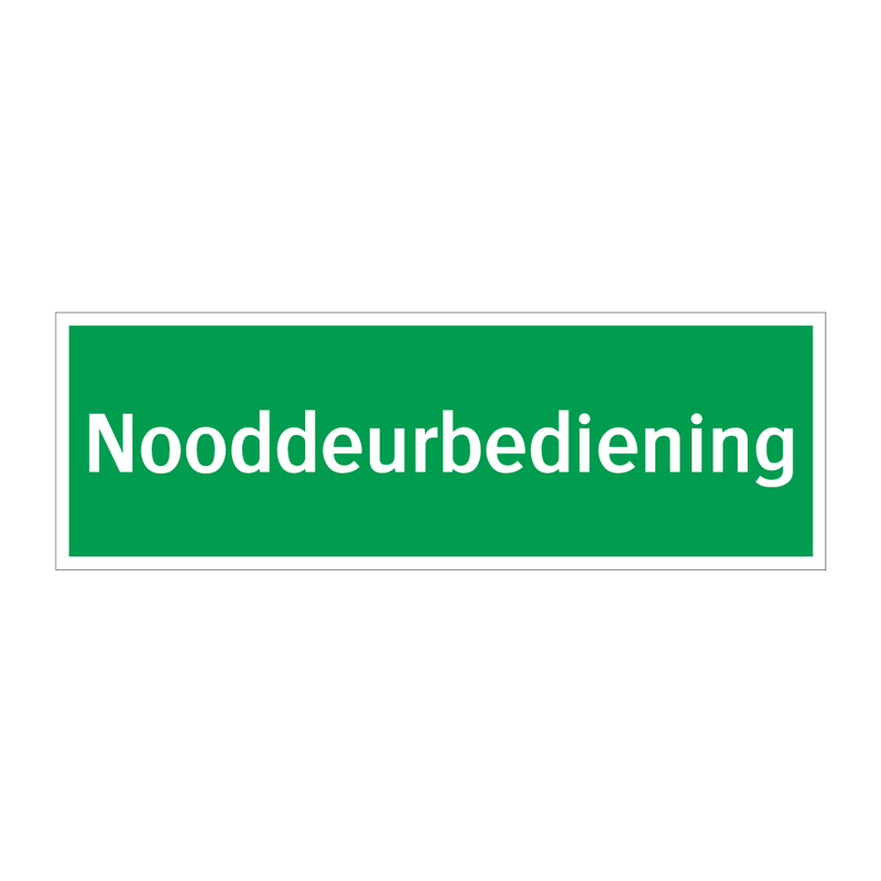 Nooddeurbediening & Nooddeurbediening & Nooddeurbediening & Nooddeurbediening & Nooddeurbediening