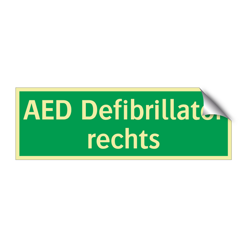 AED Defibrillator rechts