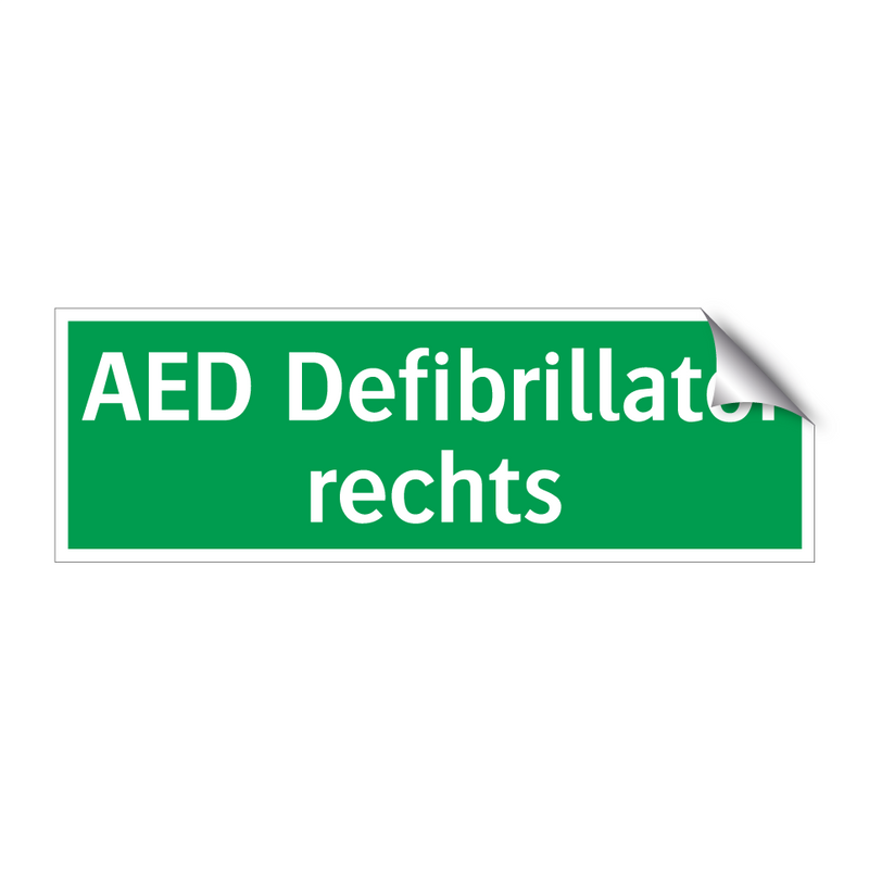 AED Defibrillator rechts