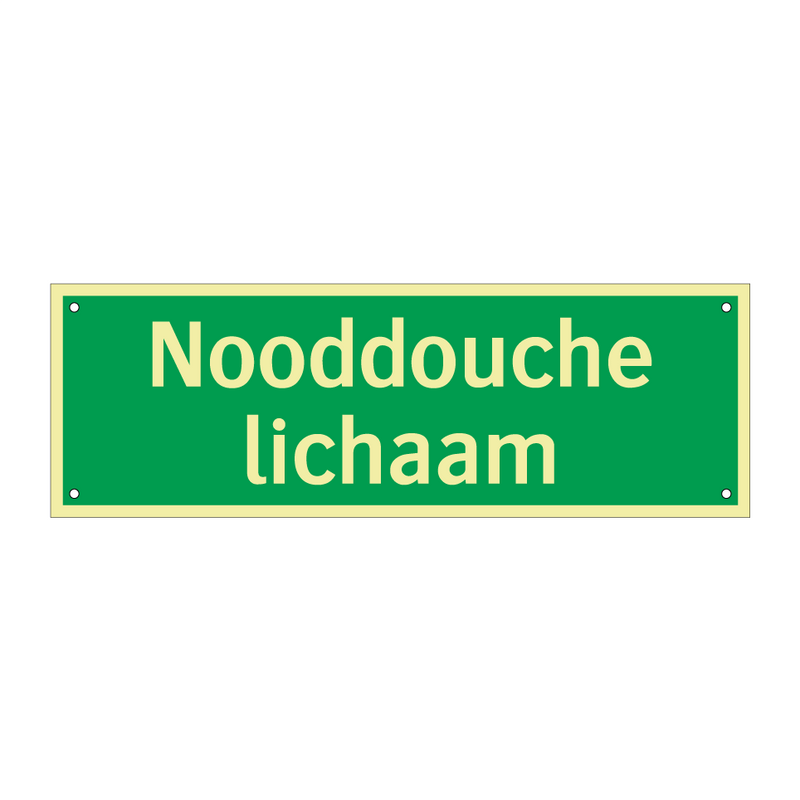 Nooddouche lichaam