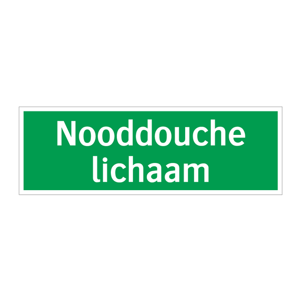 Nooddouche lichaam