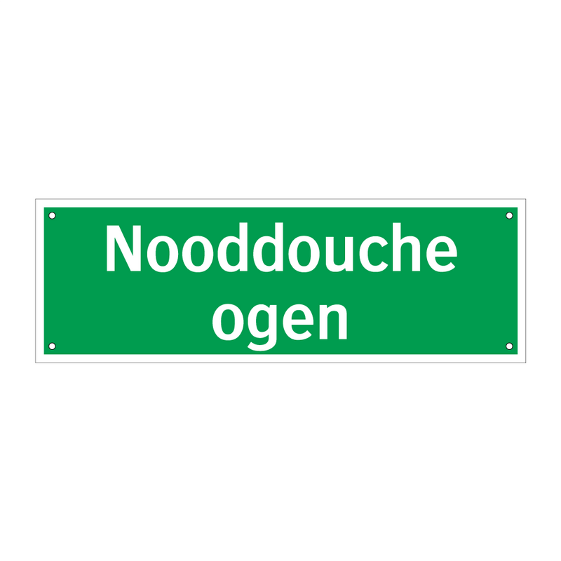 Nooddouche ogen