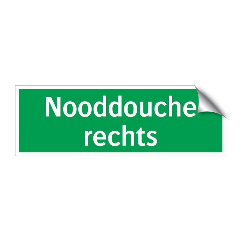 Nooddouche rechts