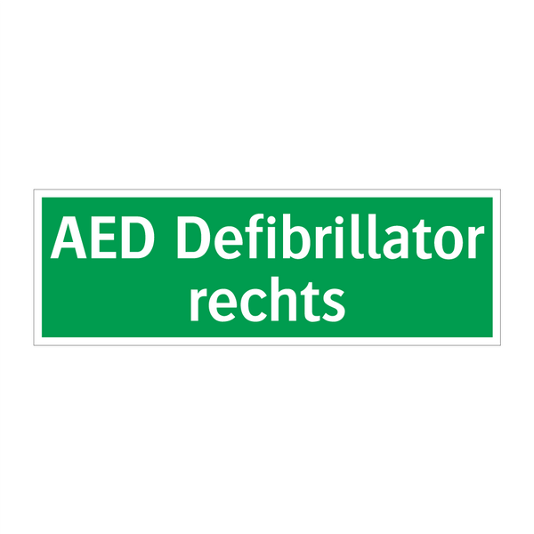 AED Defibrillator rechts