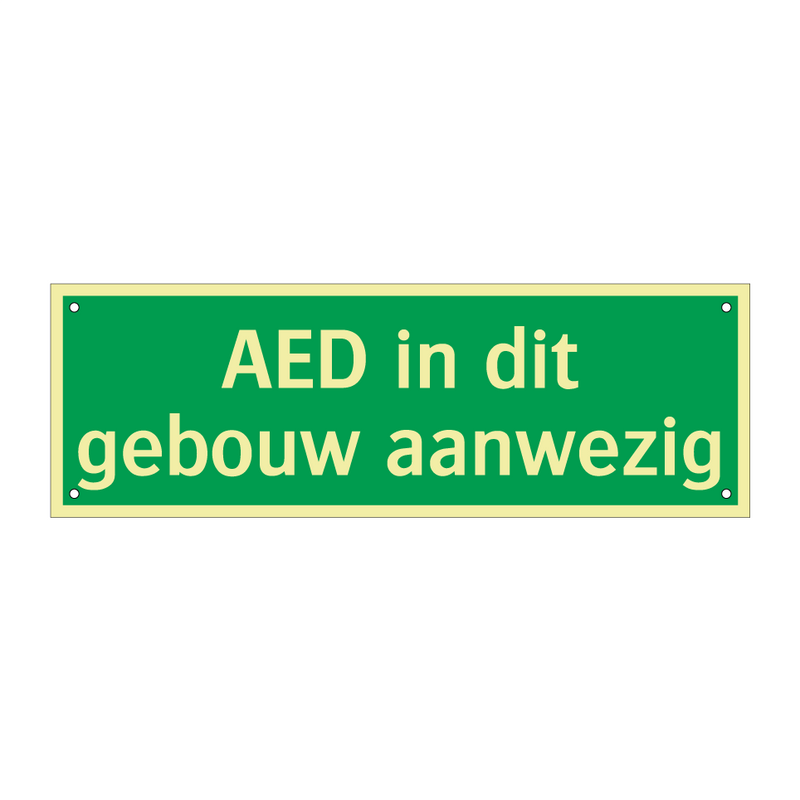 AED in dit gebouw aanwezig