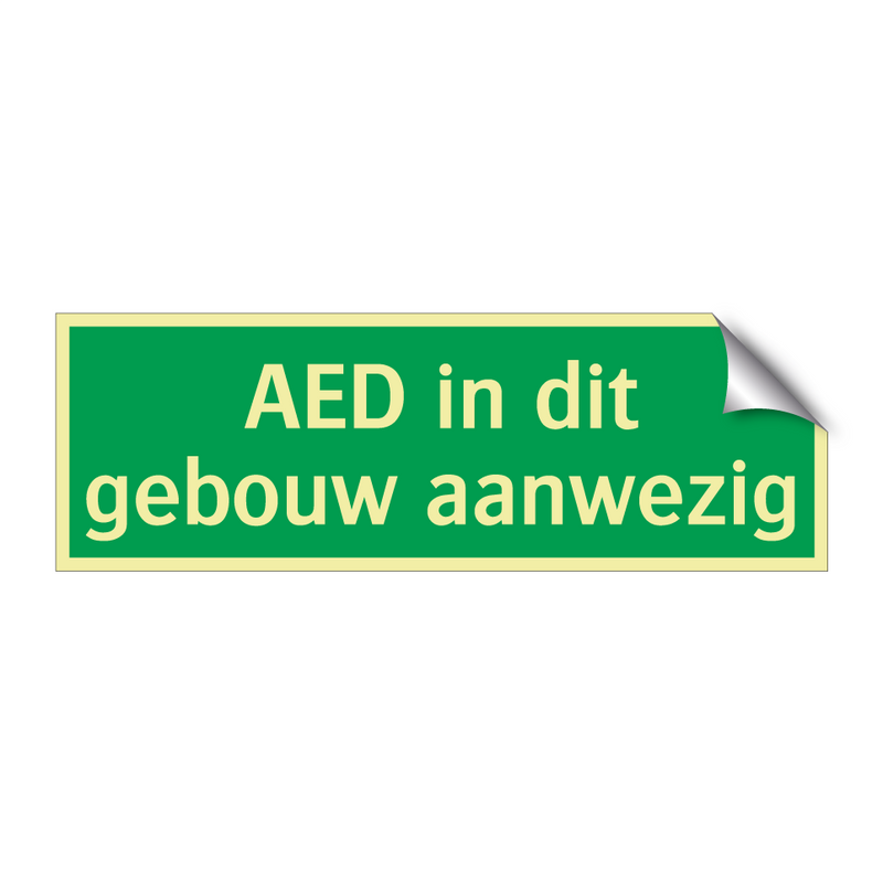 AED in dit gebouw aanwezig