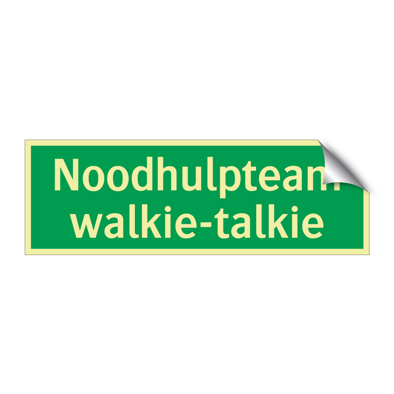 Noodhulpteam walkie-talkie