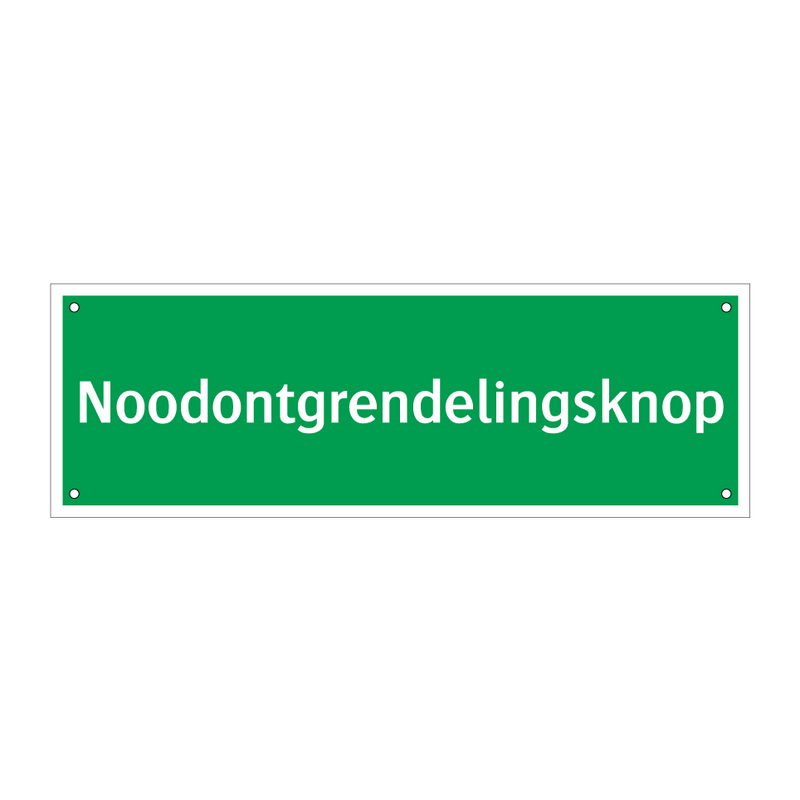 Noodontgrendelingsknop & Noodontgrendelingsknop & Noodontgrendelingsknop & Noodontgrendelingsknop