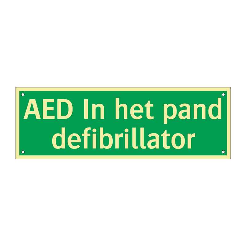 AED In het pand defibrillator