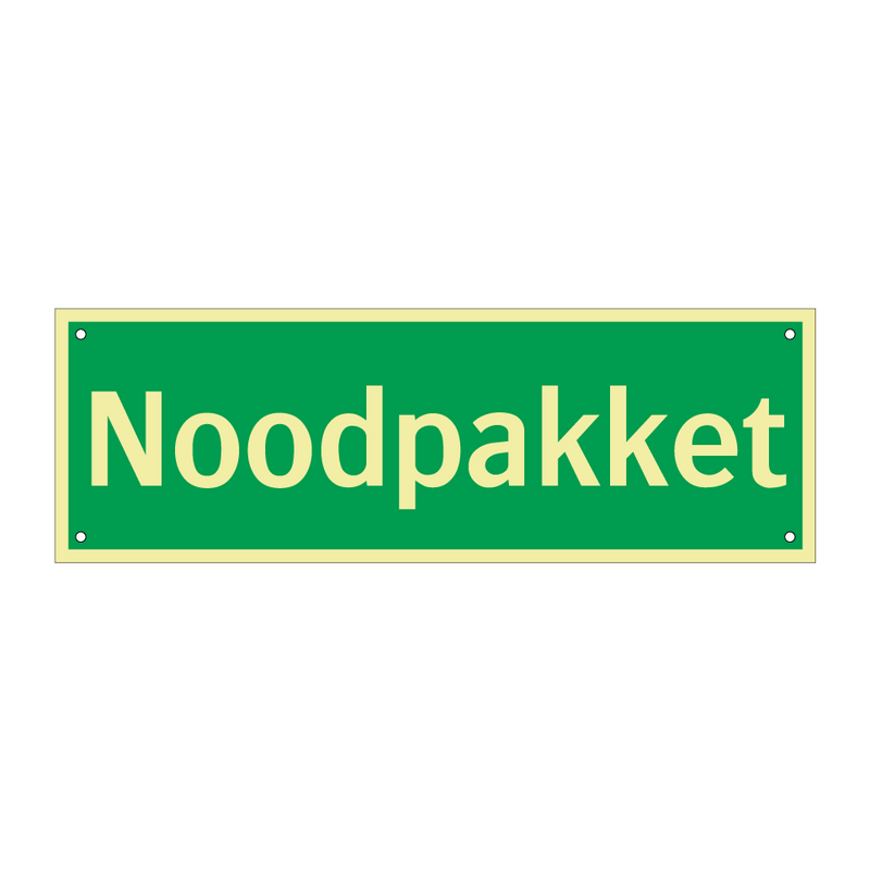 Noodpakket & Noodpakket & Noodpakket & Noodpakket