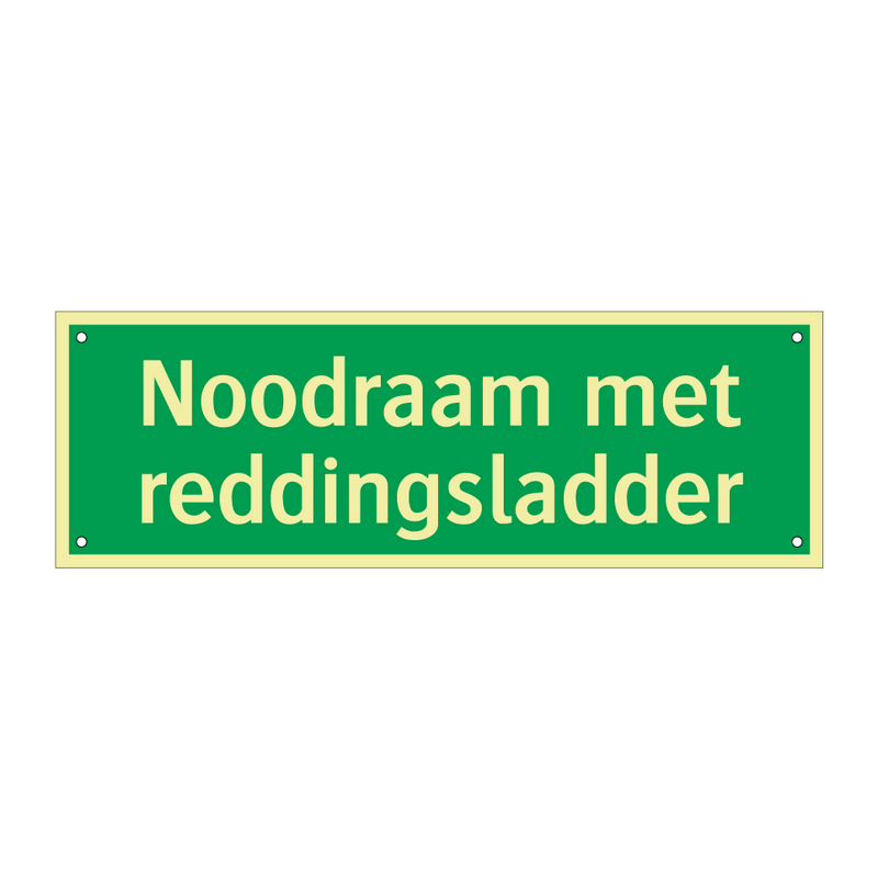 Noodraam met reddingsladder