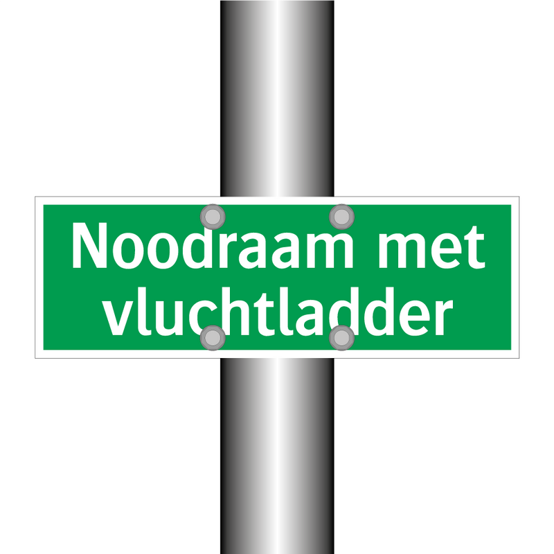 Noodraam met vluchtladder