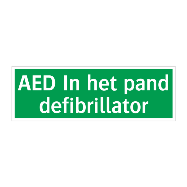 AED In het pand defibrillator