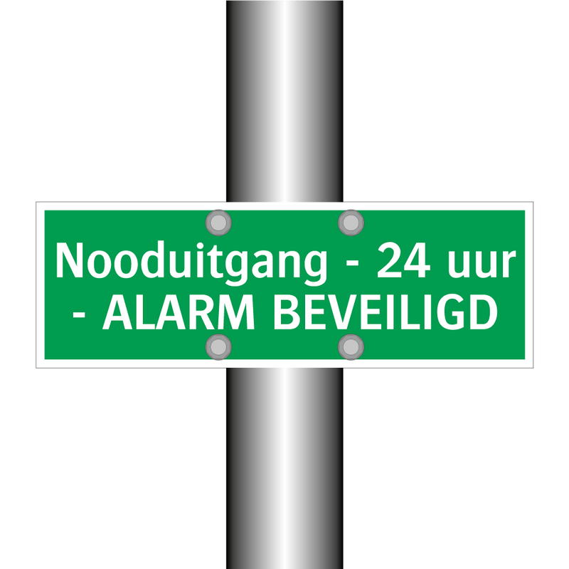 Nooduitgang - 24 uur - ALARM BEVEILIGD