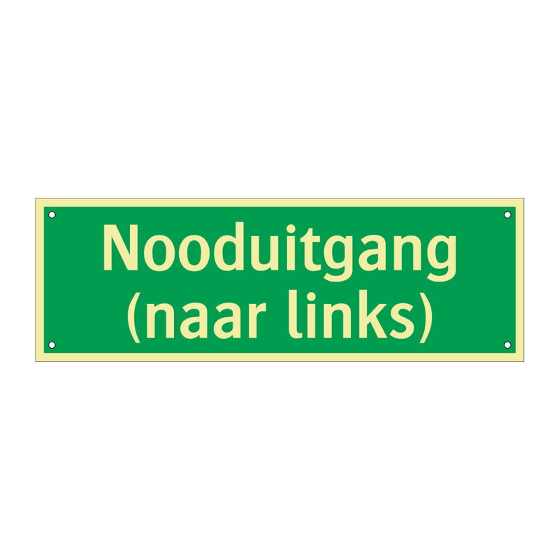 Nooduitgang (naar links)