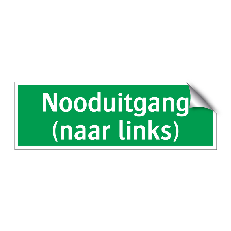 Nooduitgang (naar links)