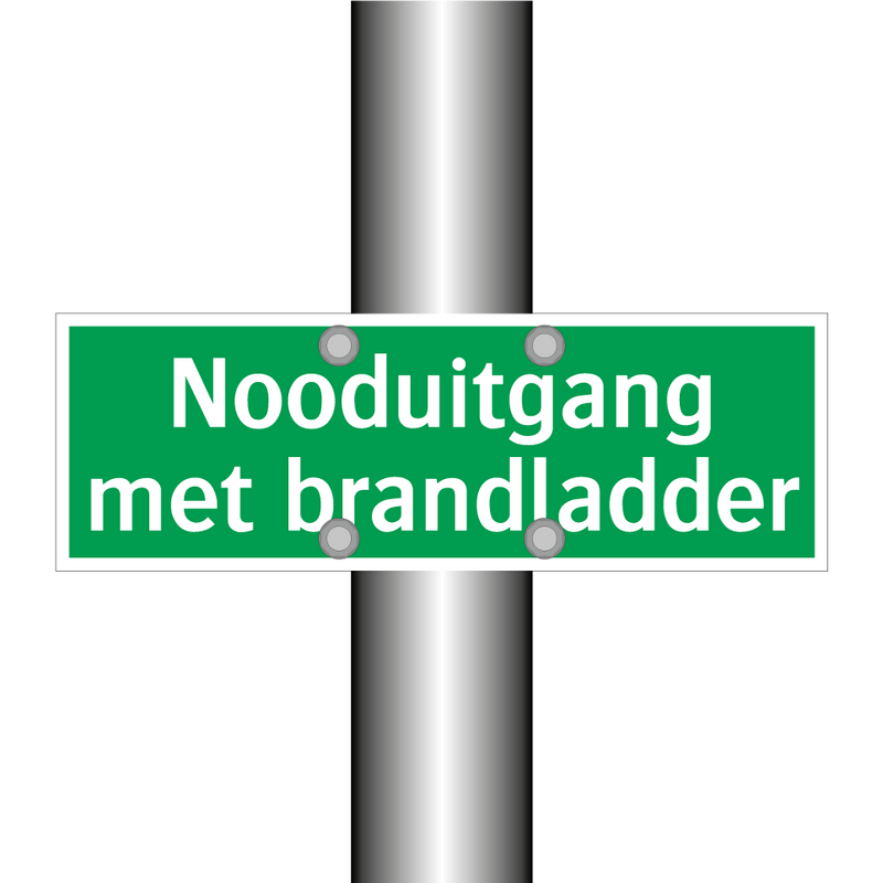 Nooduitgang met brandladder