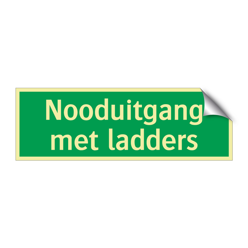 Nooduitgang met ladders