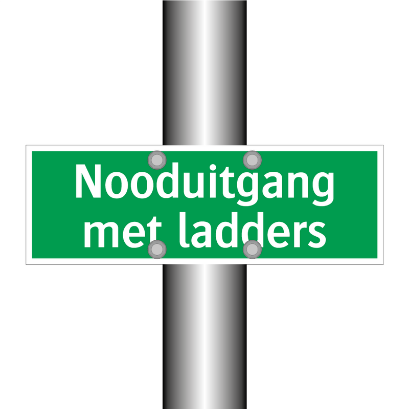 Nooduitgang met ladders