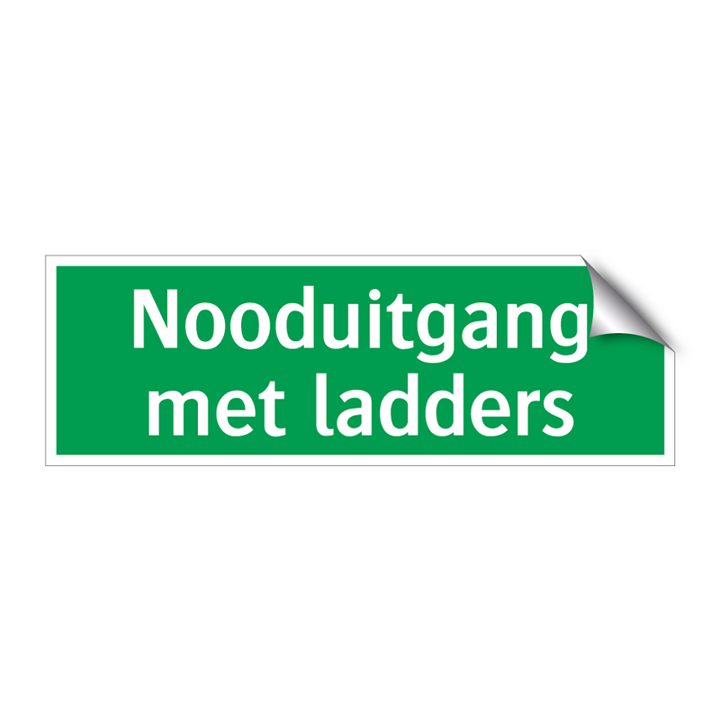 Nooduitgang met ladders