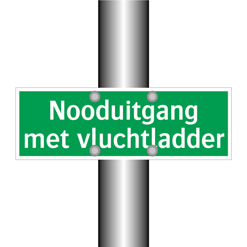 Nooduitgang met vluchtladder