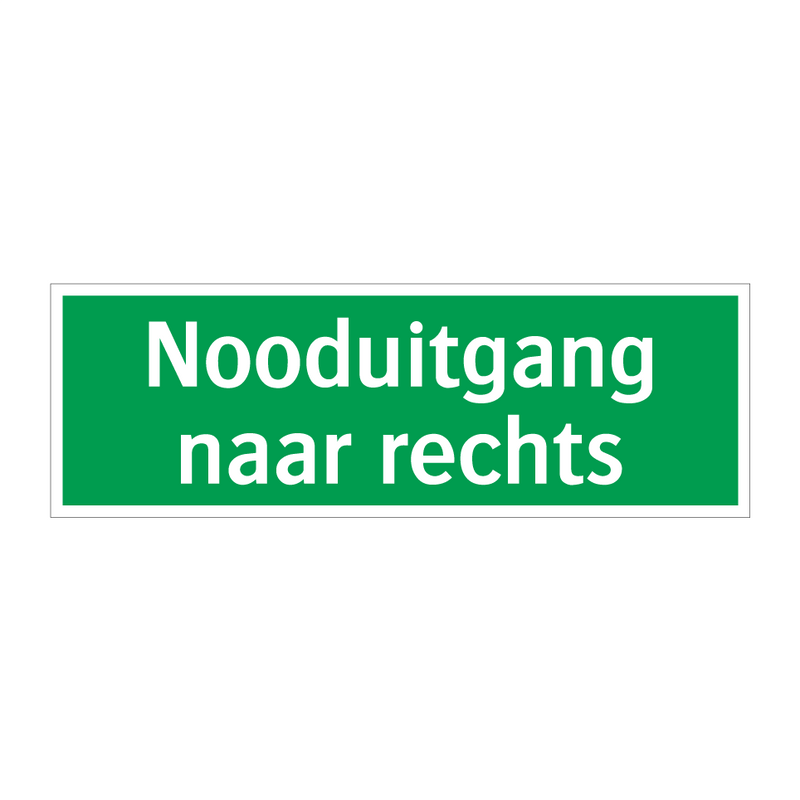 Nooduitgang naar rechts