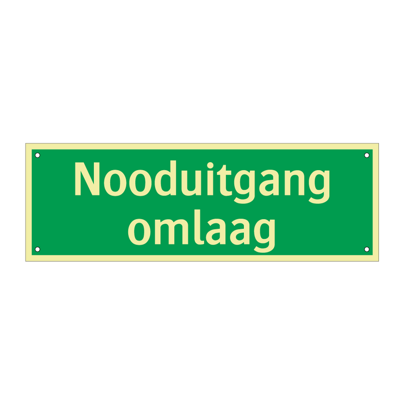 Nooduitgang omlaag